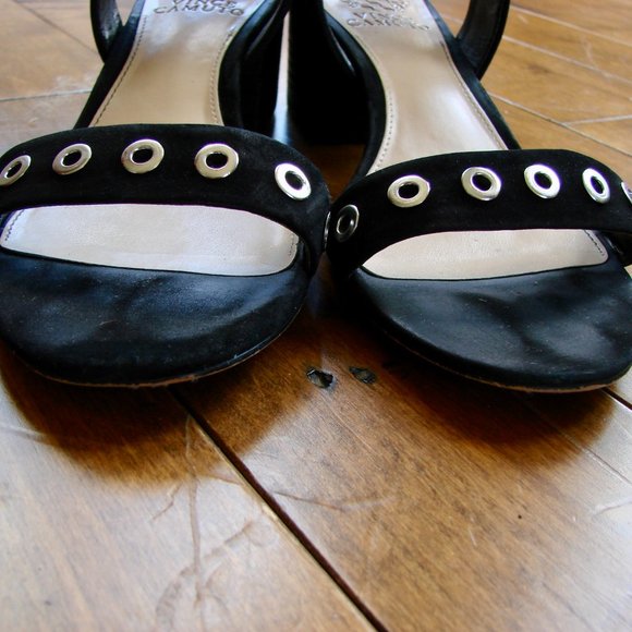Vince Camuto Black Leather sandals size 7.5 - Picture 10 of 15